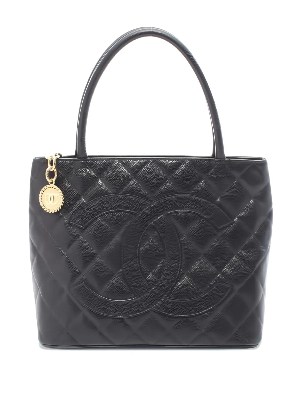 CHANEL Pre-Owned 2003-2004 leather tote bag - Nero
