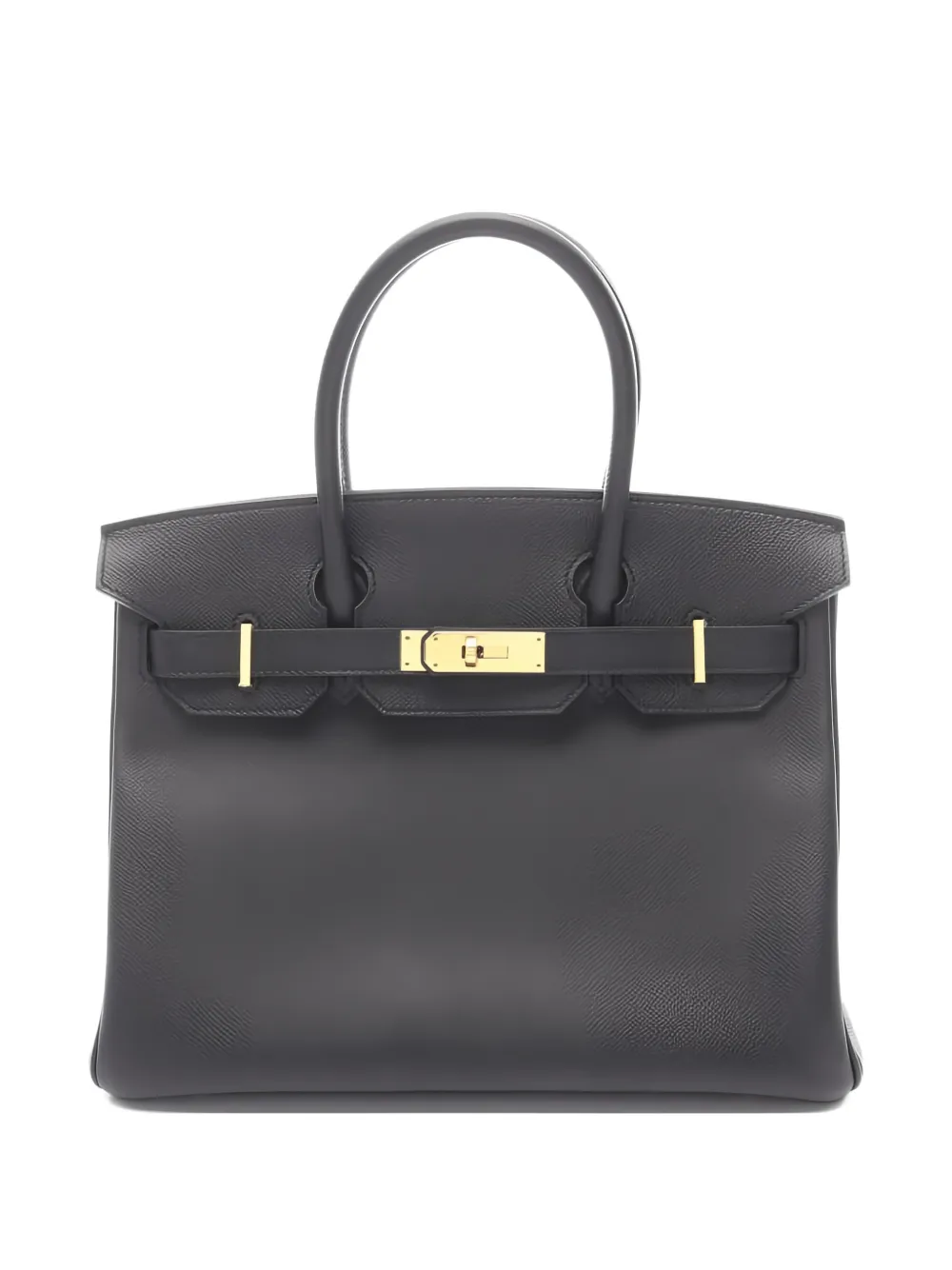 Hermès Pre-Owned 2017 30 Birkin leather handbag - Nero