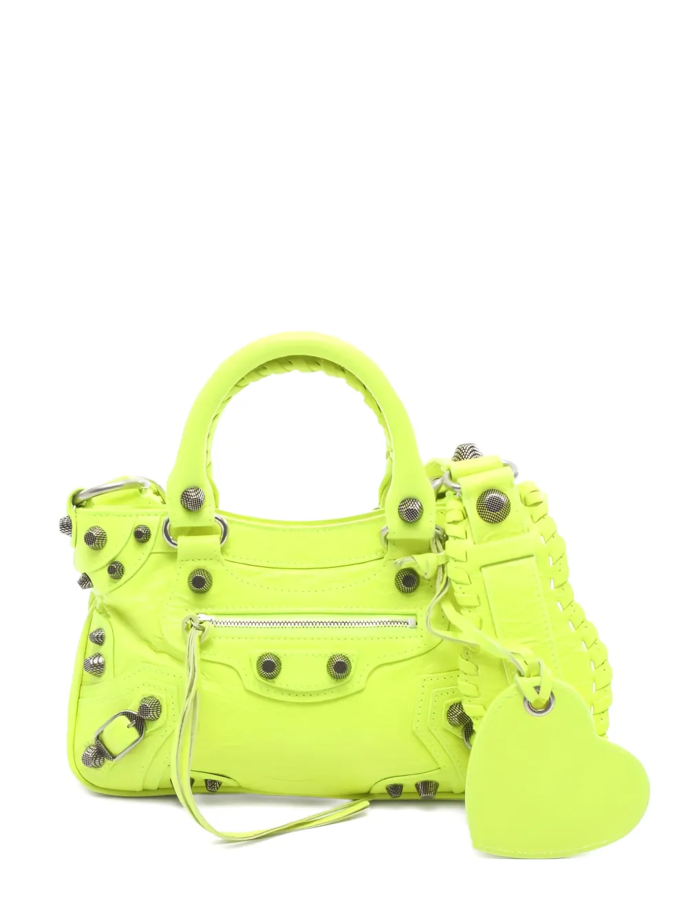 Balenciaga Pre-Owned 10s small studded leather handbag - Giallo