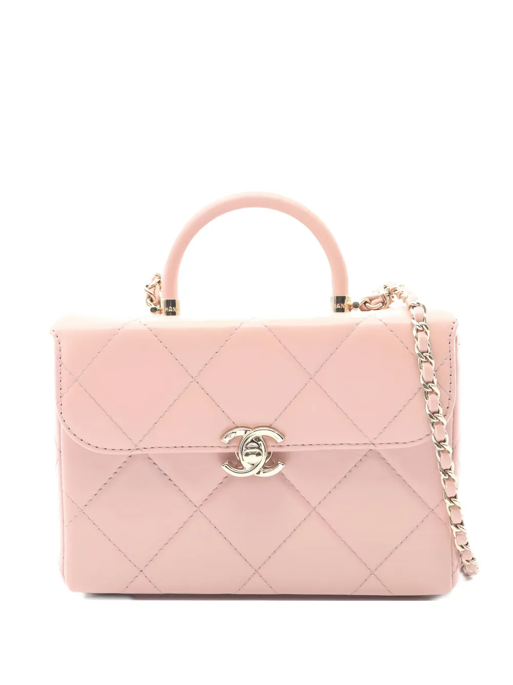 CHANEL Pre-Owned 2021 logo handbag - Pink