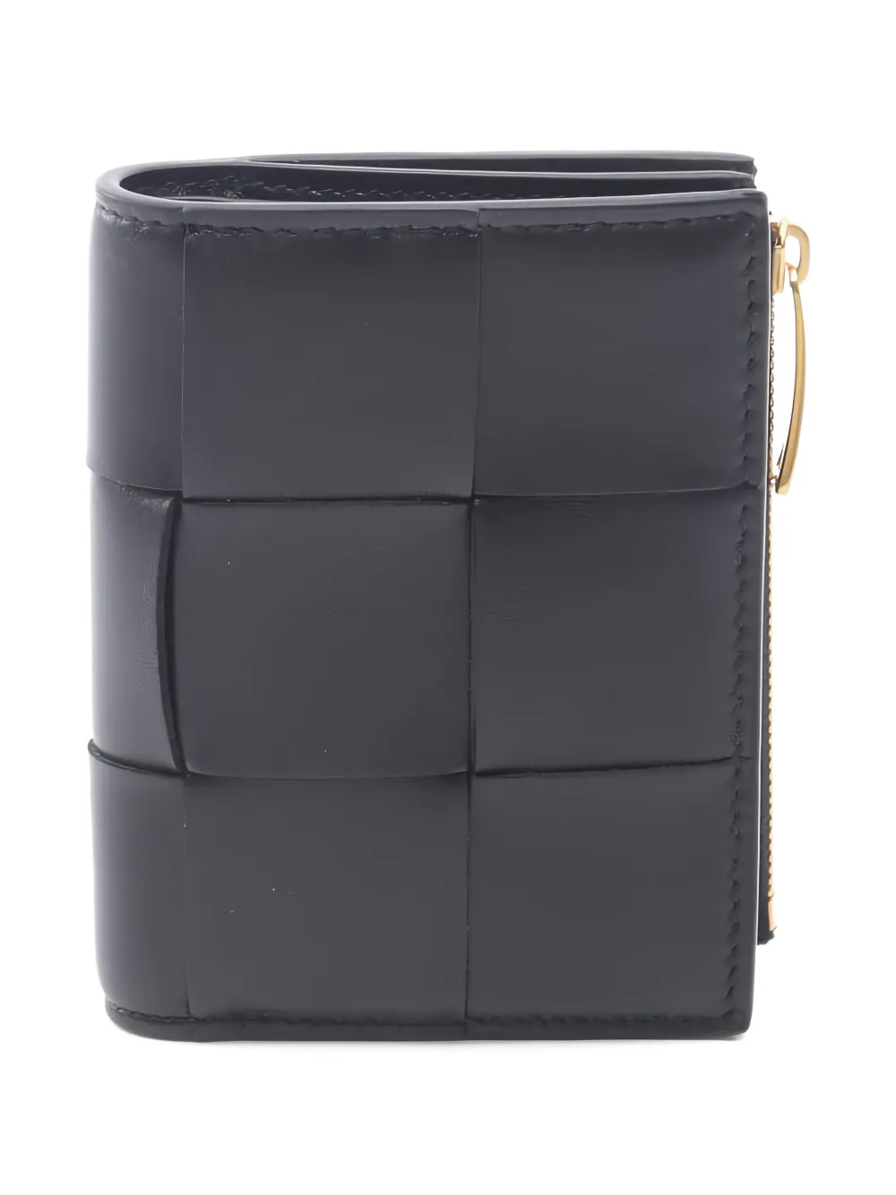 Bottega Veneta Pre-Owned 20s intrecciato bi-fold leather wallet - Nero