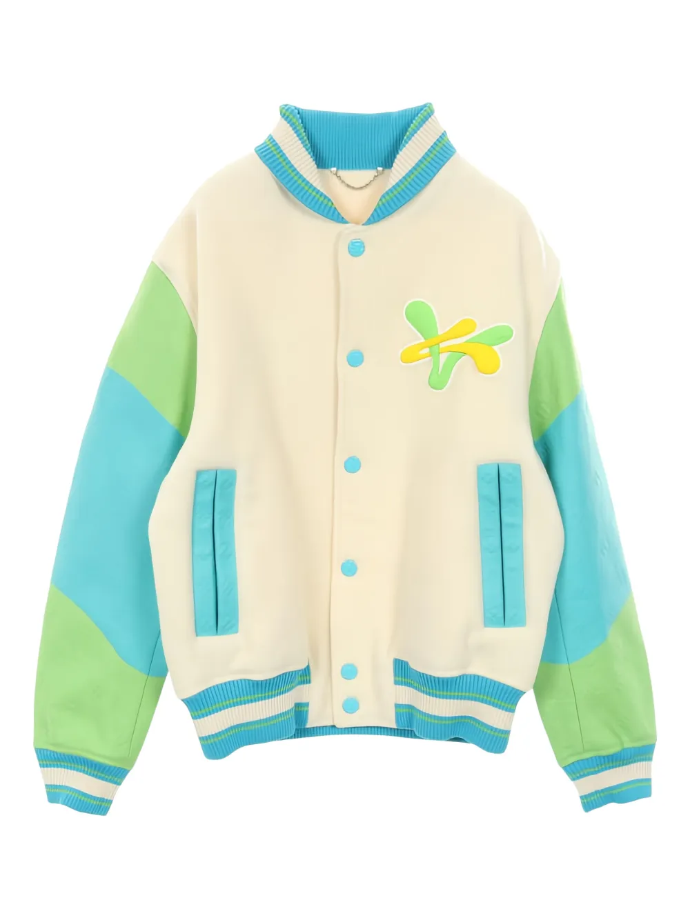 Louis Vuitton Pre-Owned Giacca varsity con applicazione anni 2010 - Toni neutri