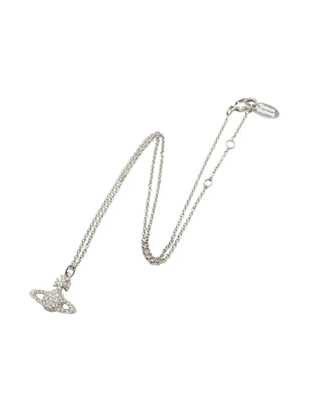 Vivienne Westwood Pre-Owned Collana con pendente Orb e cristalli anni 2020 - Argento