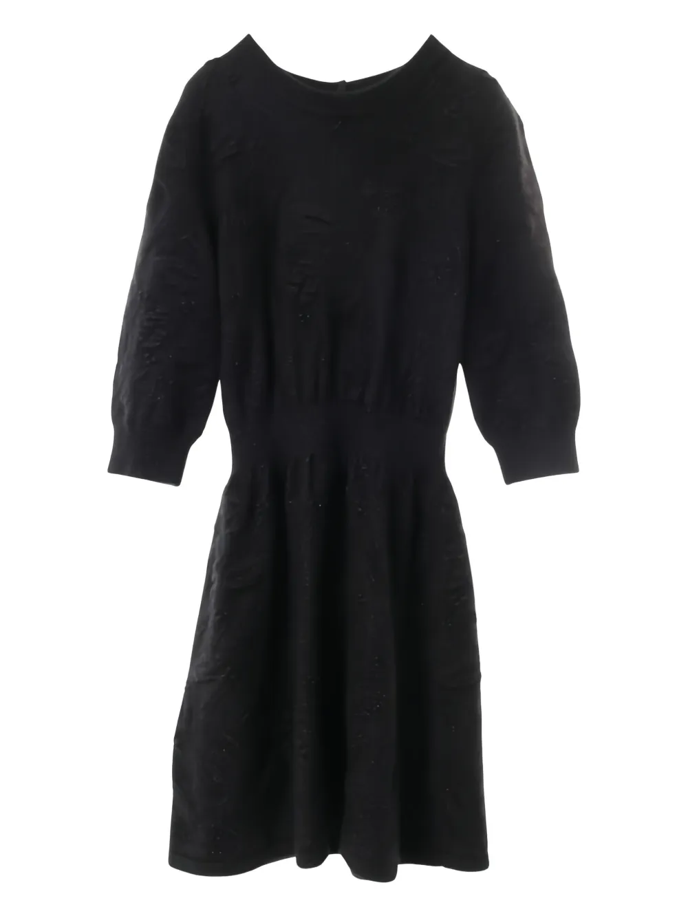 CHANEL Pre-Owned 1986-1988 Coco Mark button mini dress - Schwarz