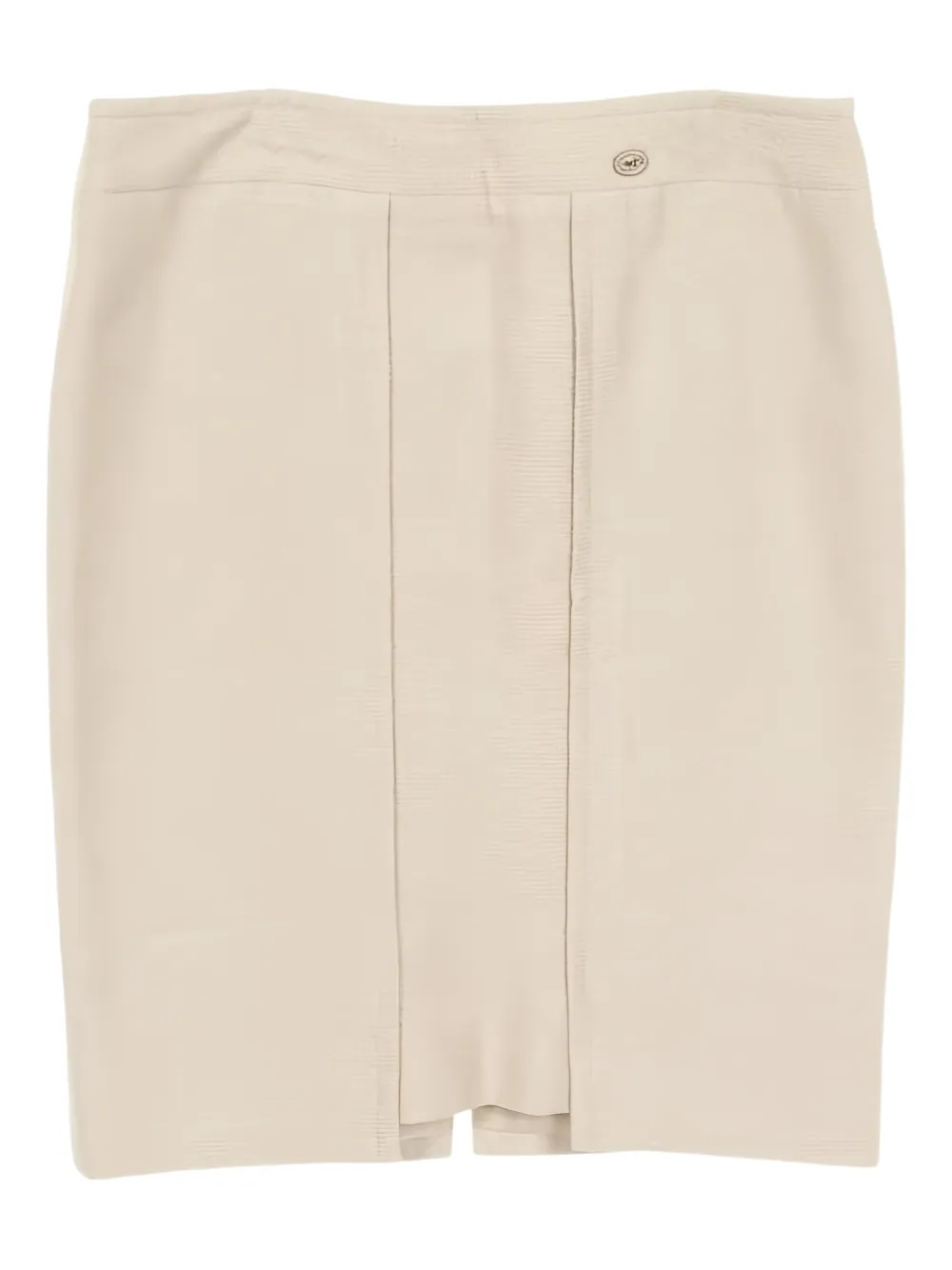 CHANEL Pre-Owned 00s tweed mini skirt - Toni neutri