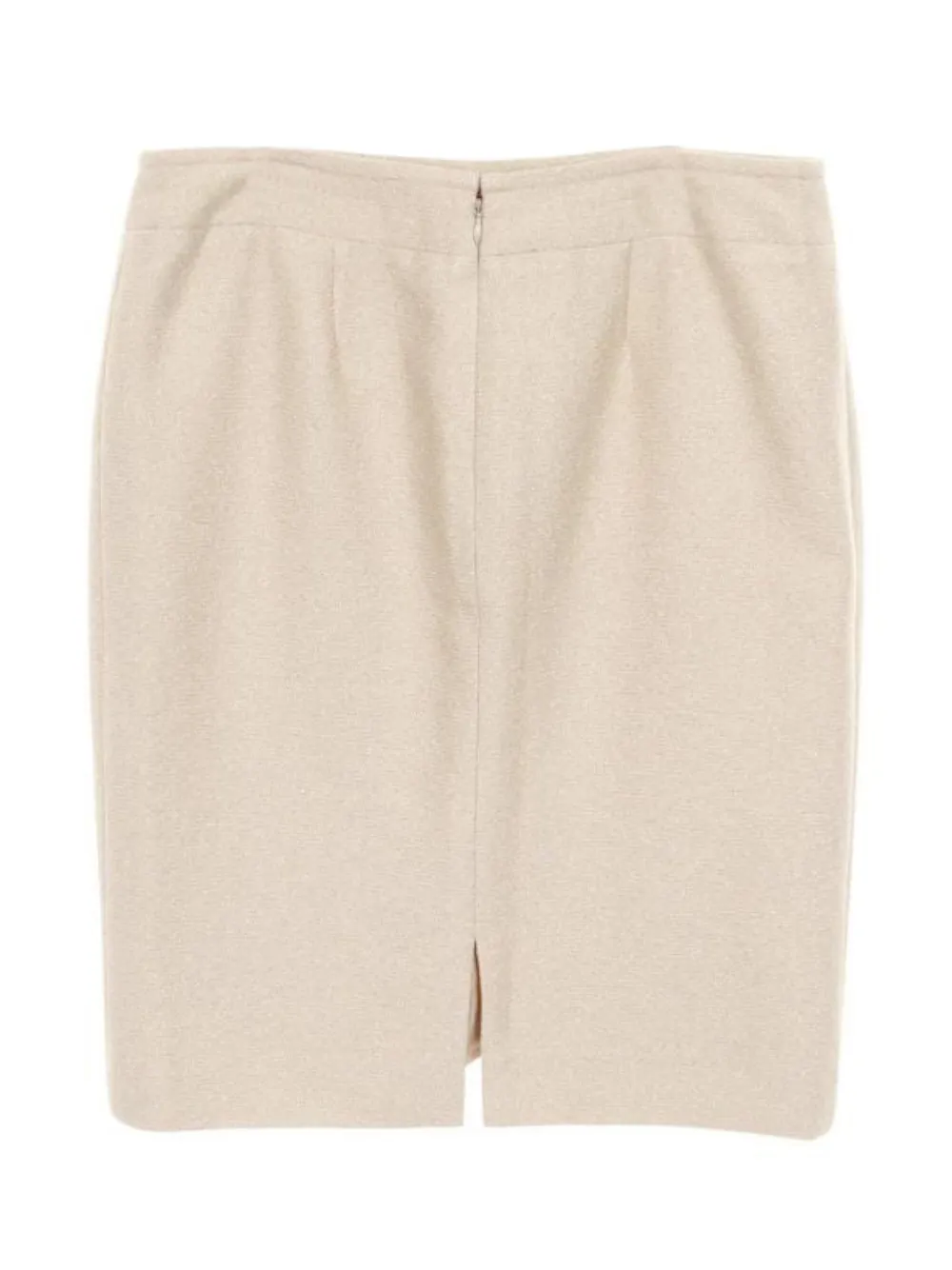 CHANEL Pre-Owned 00s tweed mini skirt - Beige