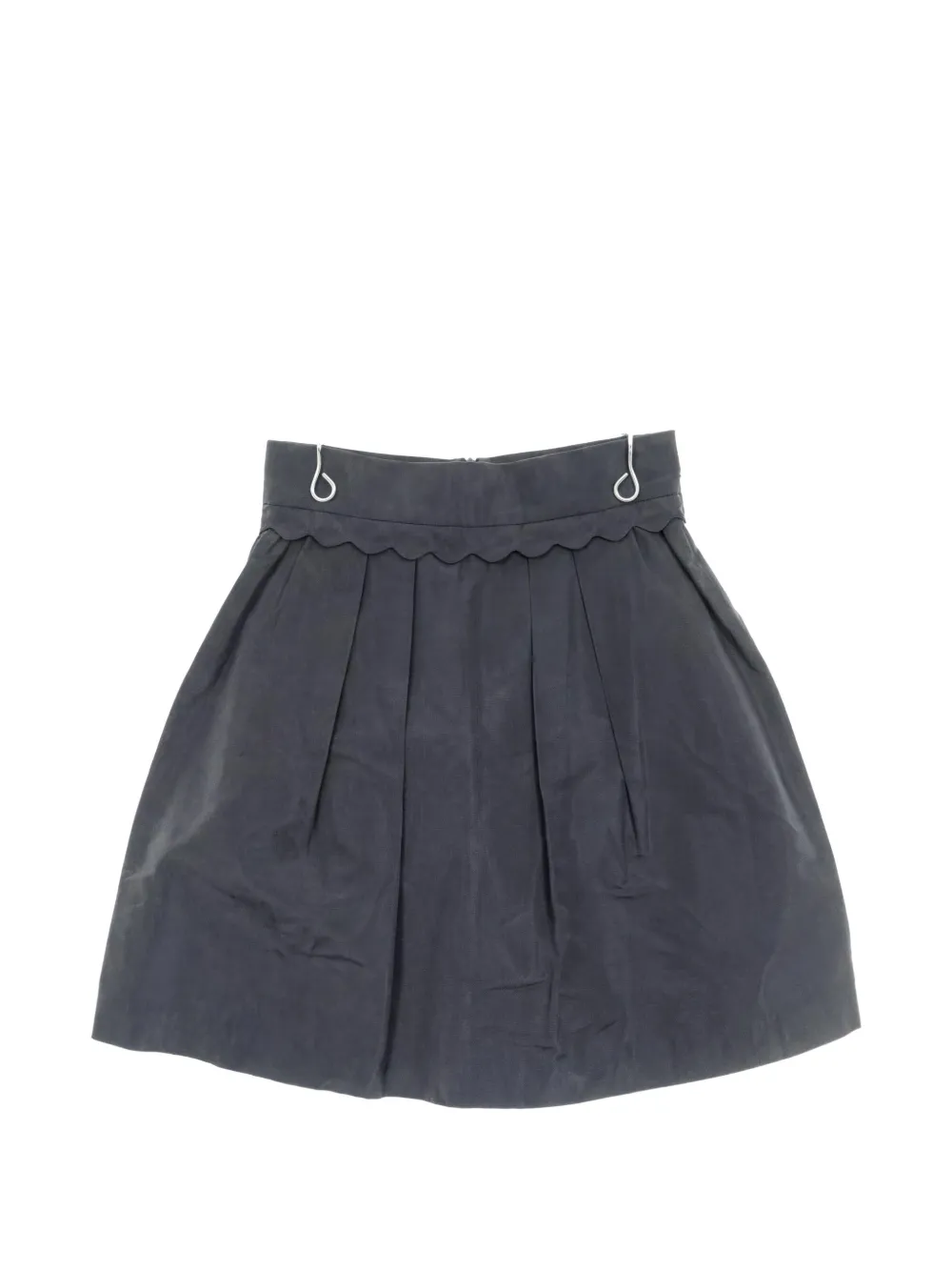 Miu Miu Pre-Owned Minigonna Blair con orlo a smerlo anni 2010 - Grigio