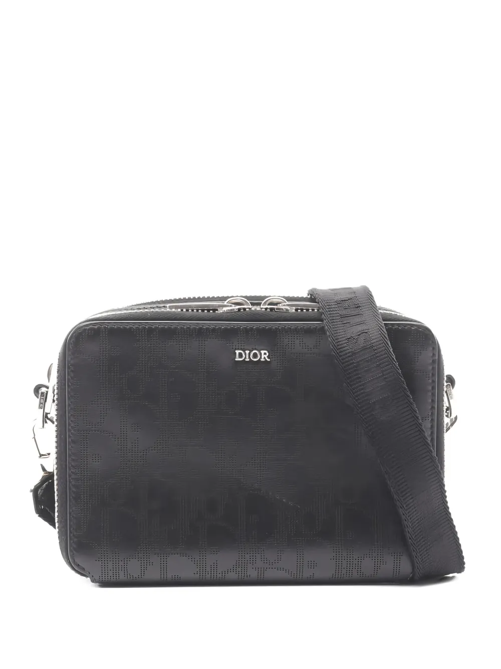 Christian Dior Pre-Owned 10s Oblique Galaxy leather cross body bag - Schwarz