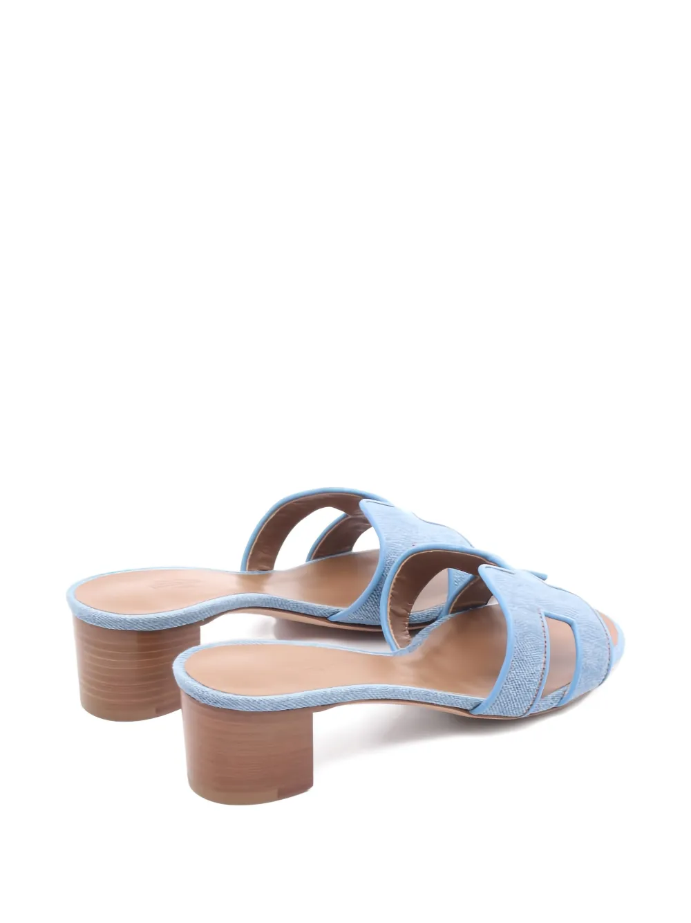 Herm&egrave;s Pre-Owned 2020's Oasis leren denim sandalen - Blauw