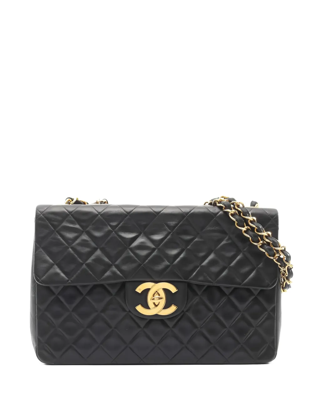 CHANEL Pre-Owned 1994-1996 decamatlassé chain cross body bag - Nero