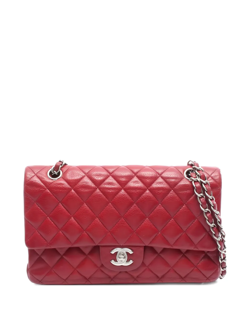 CHANEL Pre-Owned 2012 Double Flap leather shoulder bag - Rosso