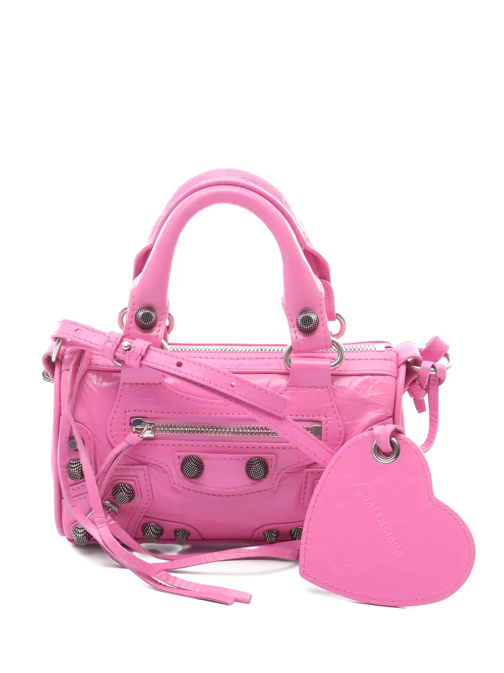 Balenciaga Pre-Owned 2020s nano Le Cagoule leather tote bag - Rosa