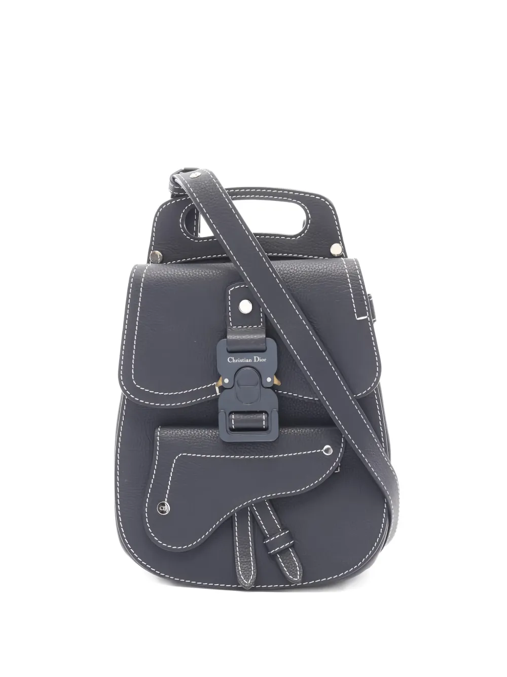 Christian Dior Pre-Owned 2010s Gallop leather backpack - Blu