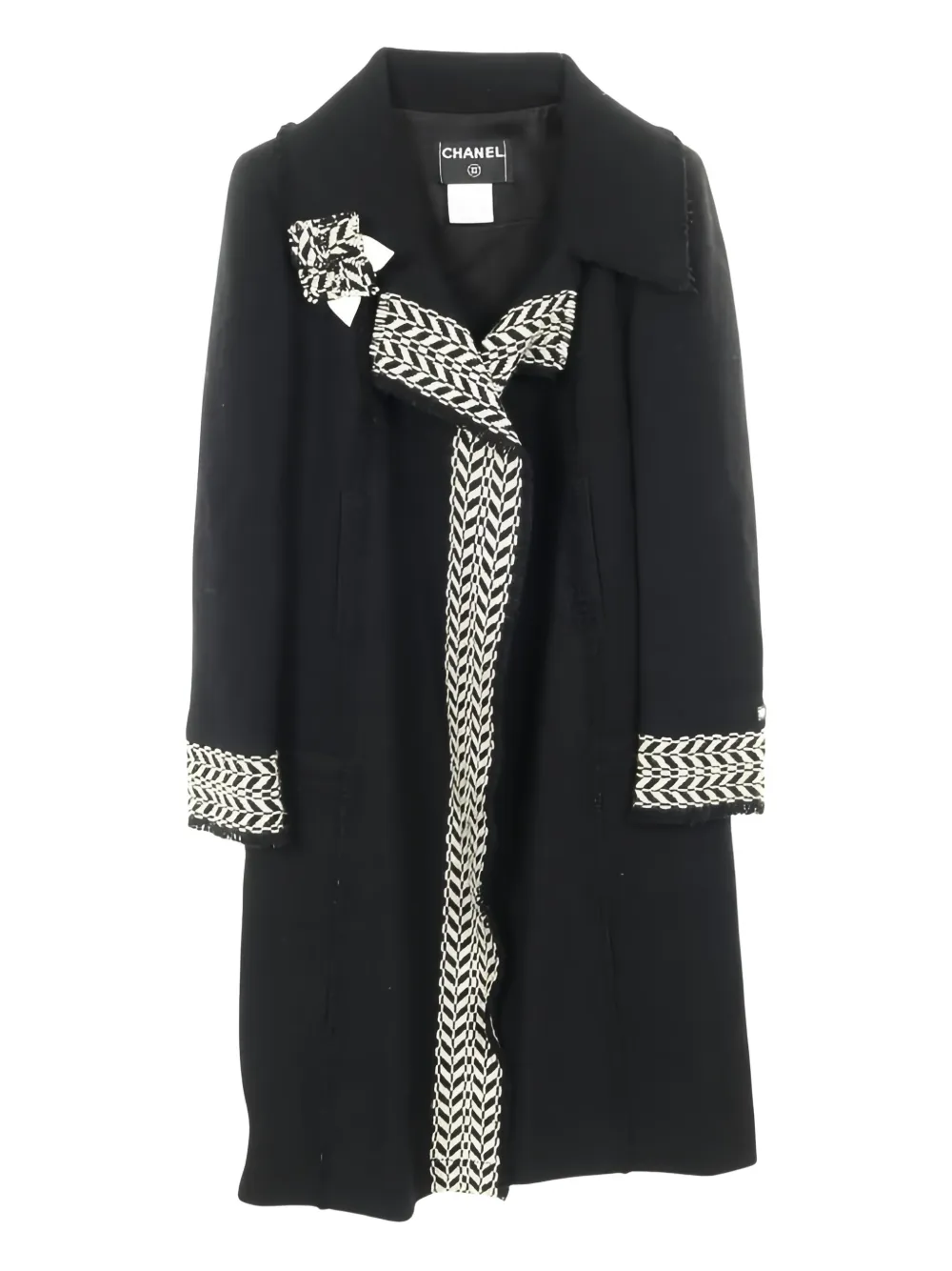 CHANEL Pre-Owned Coco Mark wool jacket - Nero