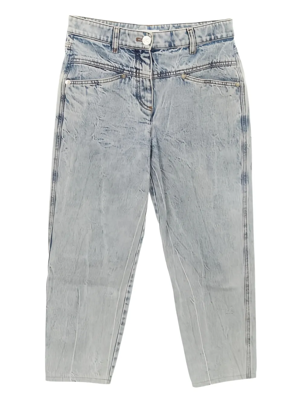 CHANEL Pre-Owned 1986-1988 cocomark button trousers - Blu