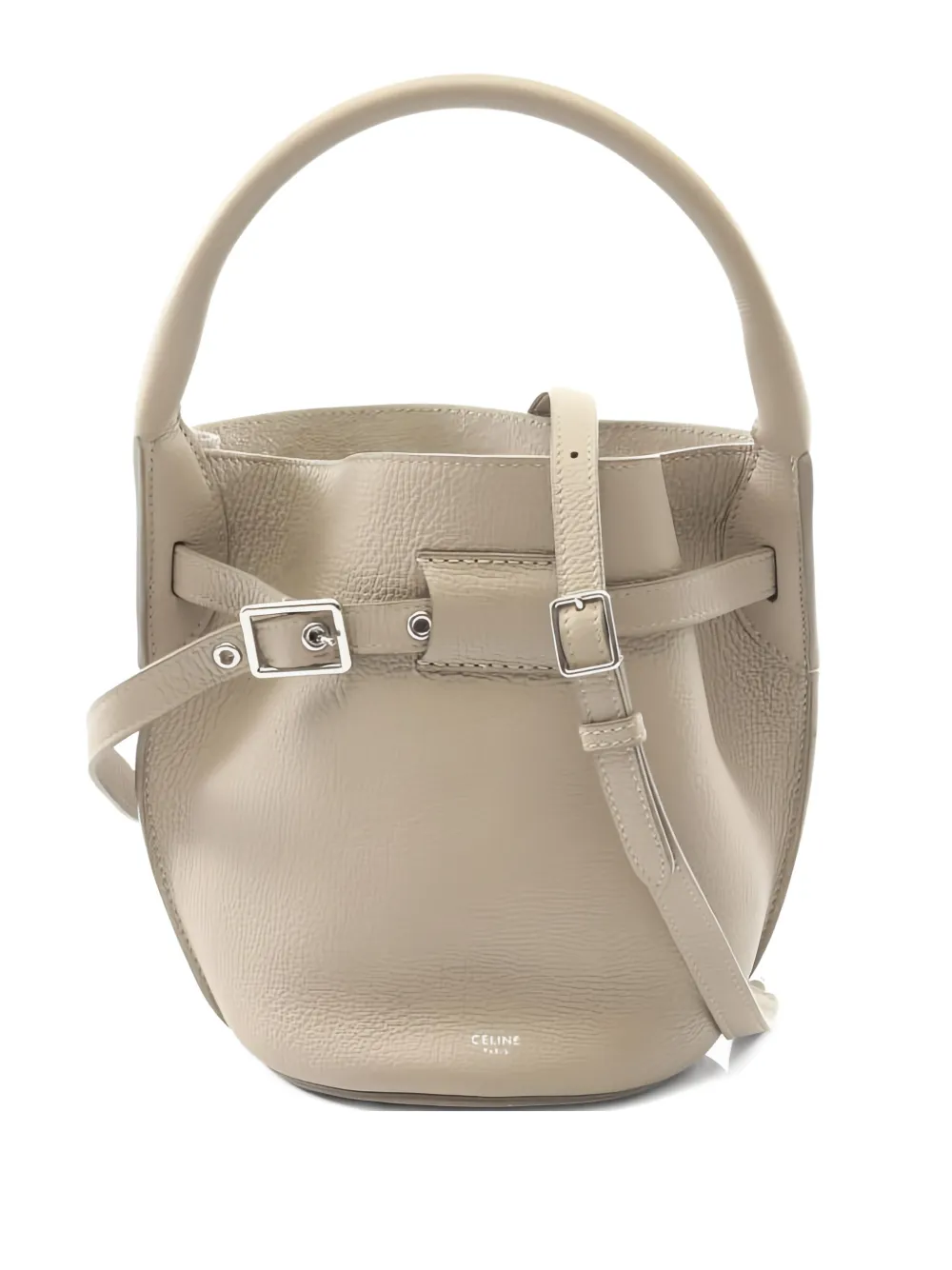 Celine Pre-Owned 2010s large nano leather bucket tote bag - Toni neutri