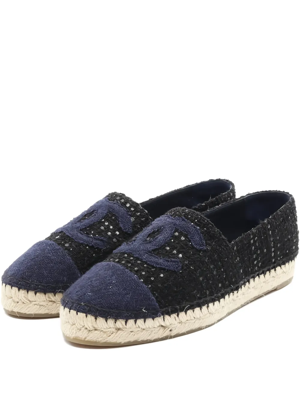CHANEL Pre-Owned 1986-1988 CC-mark espadrilles - Nero