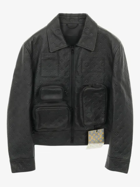 Louis Vuitton Pre-Owned chamarra con monograma en relieve 2010