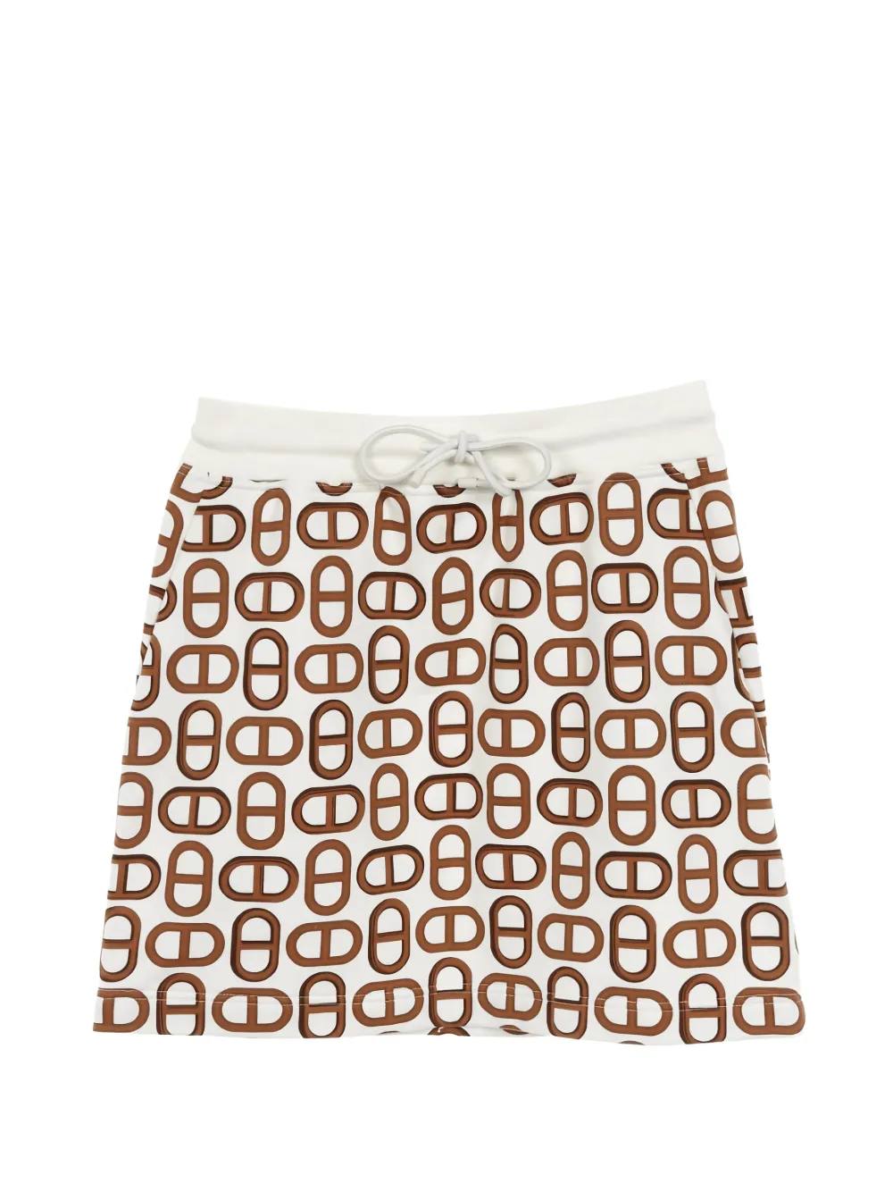 Hermès Pre-Owned Gonna con stampa anni 2000 - Bianco