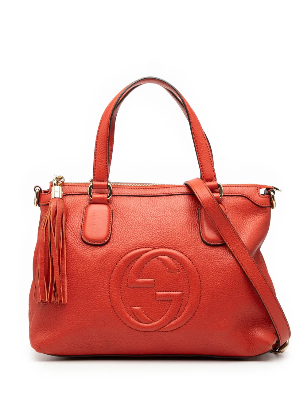 Gucci Pre-Owned 2000-2015 Small Leather Soho Working satchel - Rosso