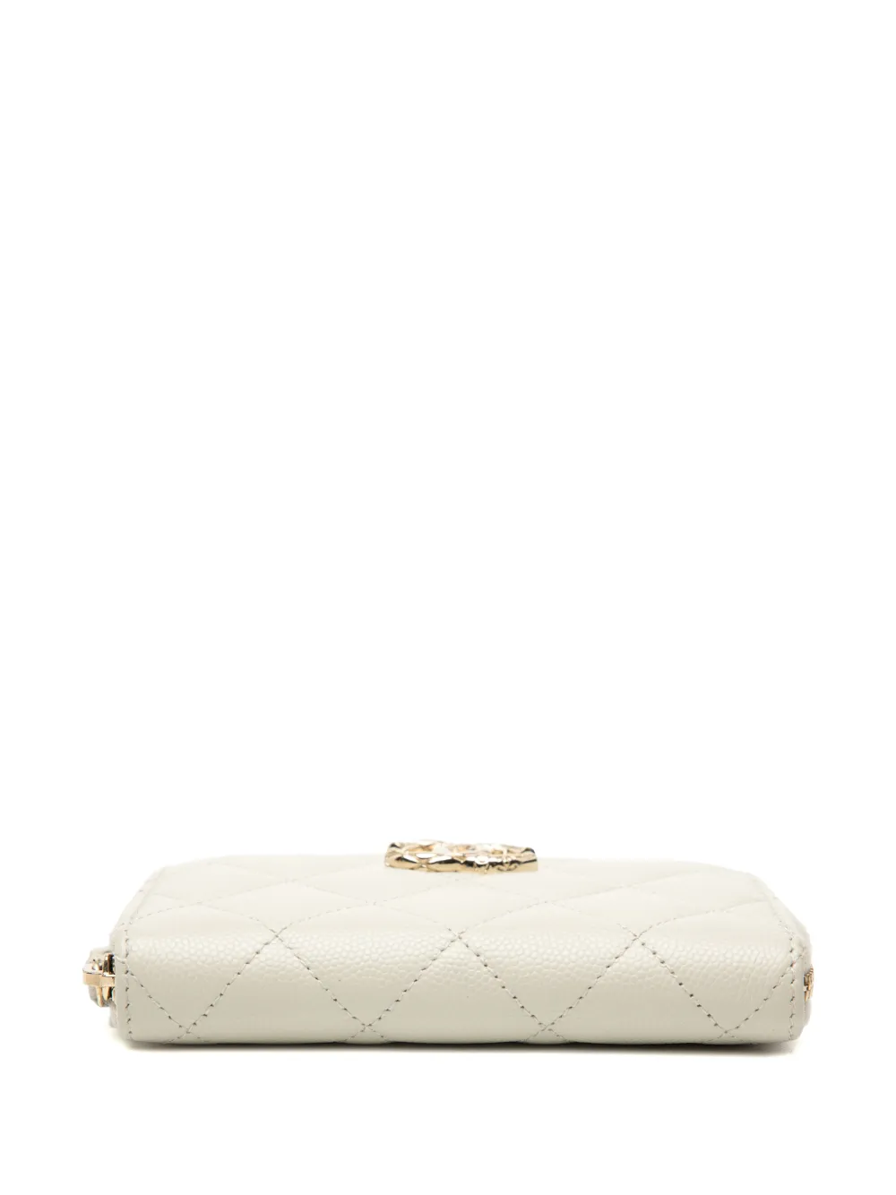 2021-2025 Cc Quilted Caviar Zip Purse Coin Pouch