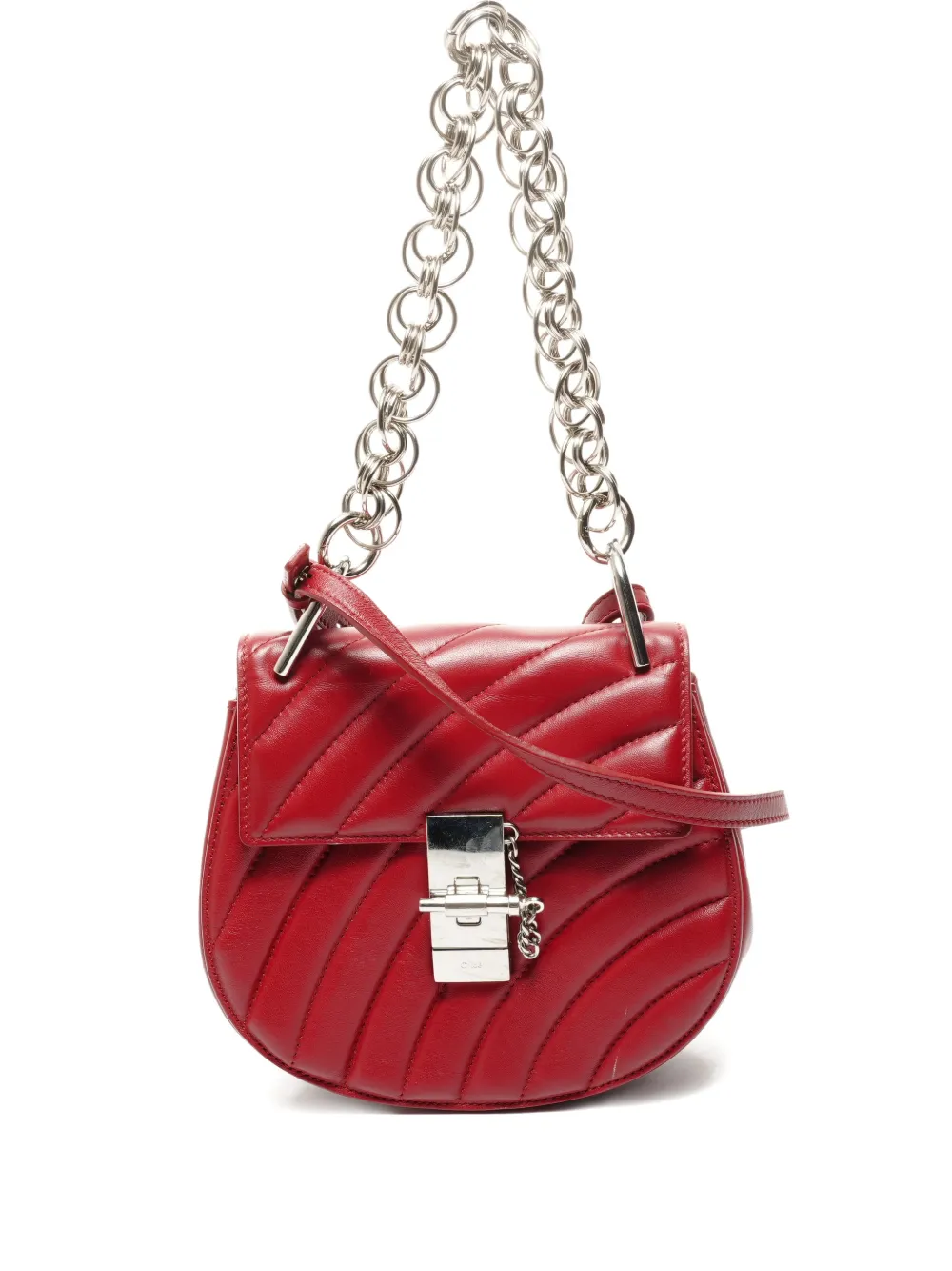 Chloé Pre-Owned 2014-2025 Drew Bijou quilted cross body bag - Rosso