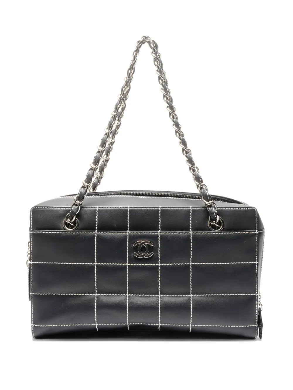 CHANEL Pre-Owned 2002-2003 choco bar leather shoulderbag - Nero