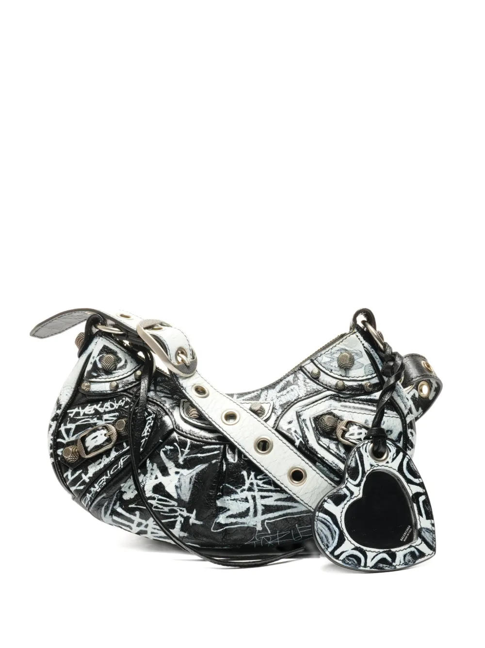 Balenciaga Pre-Owned 2020-2025 Le Cagole XS Graffi shoulder bag - Nero