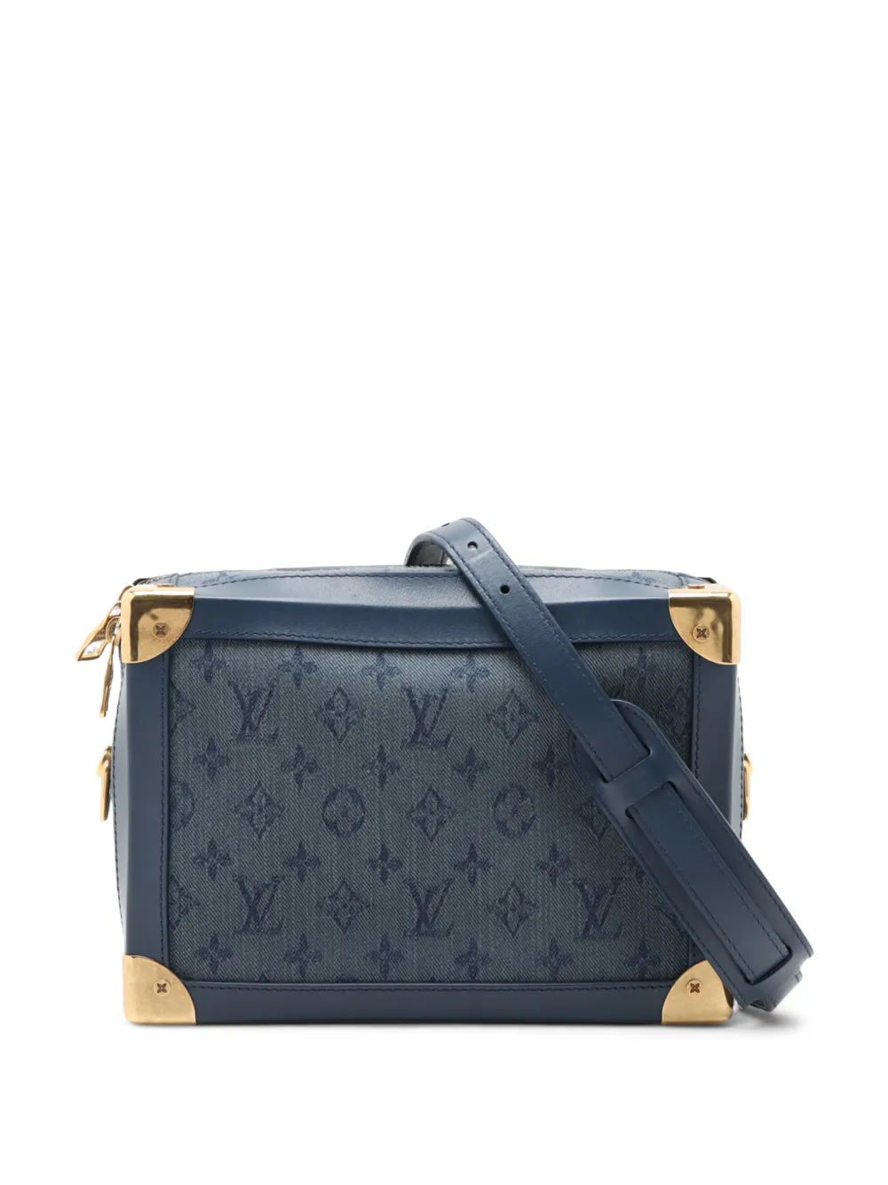 Louis Vuitton Pre-Owned 2021-2025 Monogram Denim Soft Trunk crossbody bag - Blu