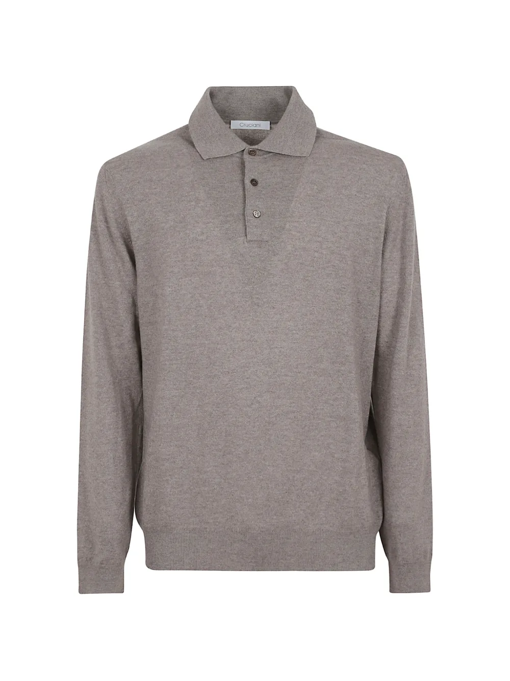 Cruciani long-sleeve polo shirt - Toni neutri
