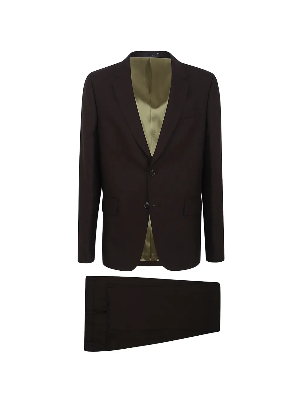 Paul Smith single-breasted notch-lapel suit - Marrone
