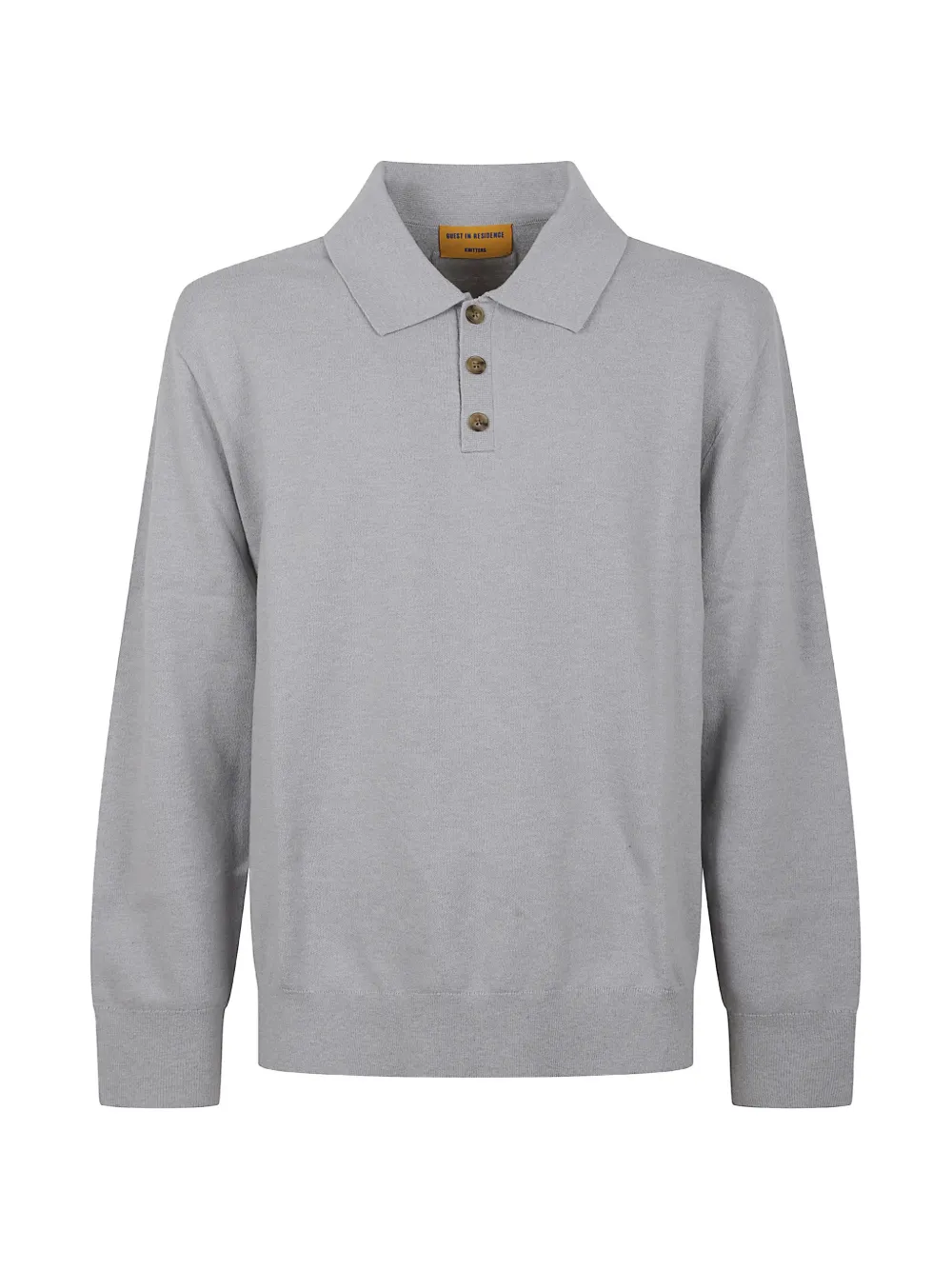 Guest In Residence Allday long-sleeve polo sweater - Grau