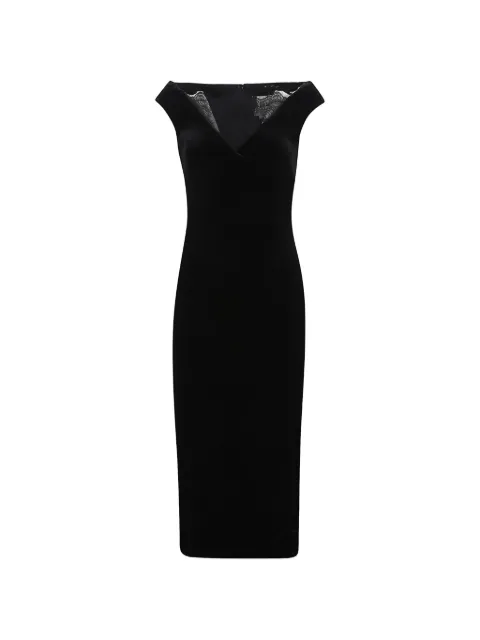 Roland Mouret レーストリム ベルベットドレス
