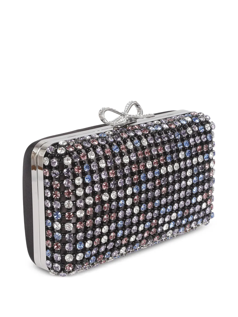 Self-Portrait Clutch verfraaid met kristallen Zwart