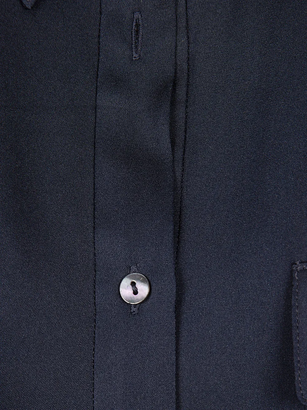 SILK95FIVE Button-up shirtjack met borstzak Blauw