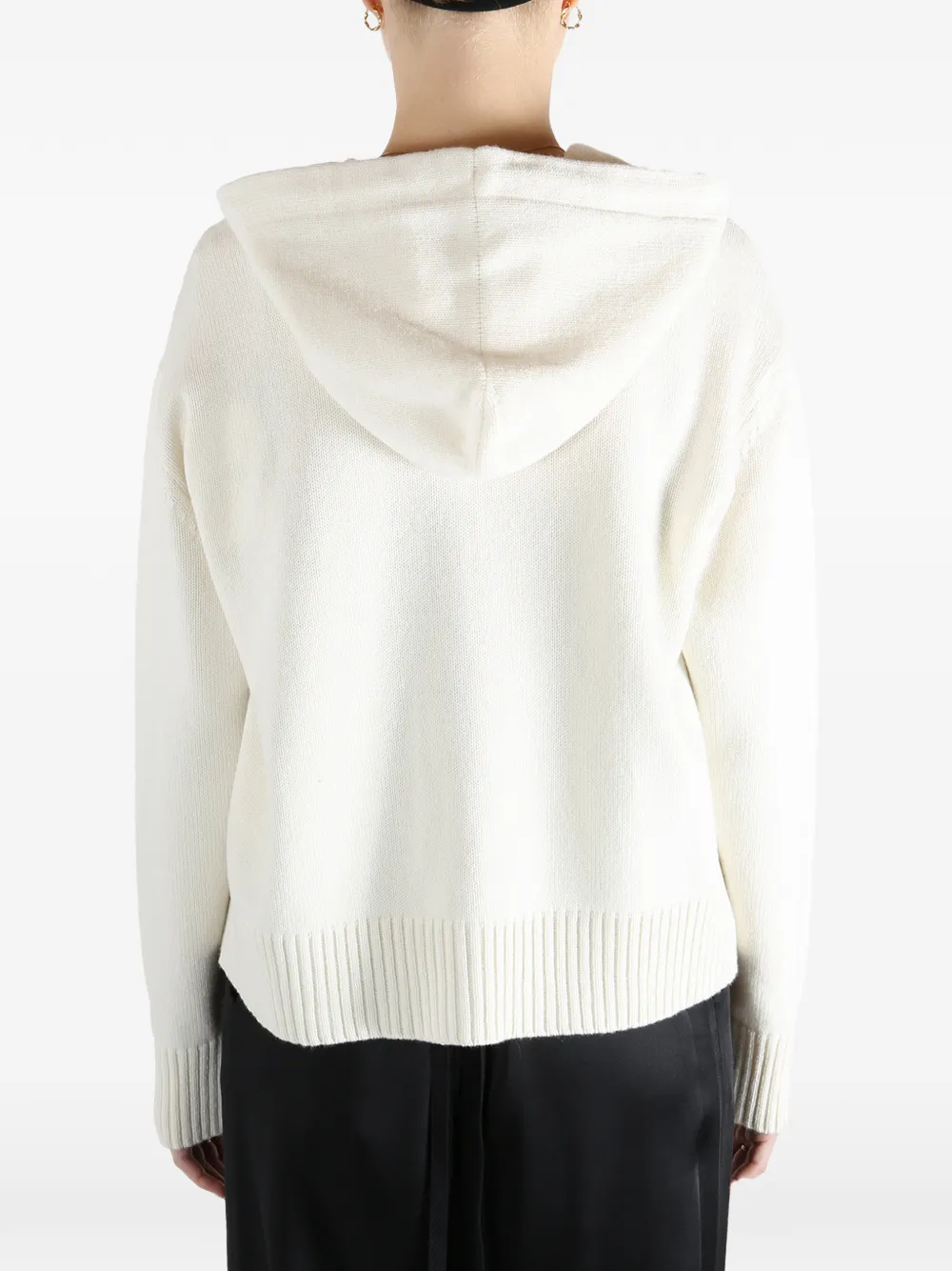 Givenchy Wollen en kasjmier hoodie met rits Beige