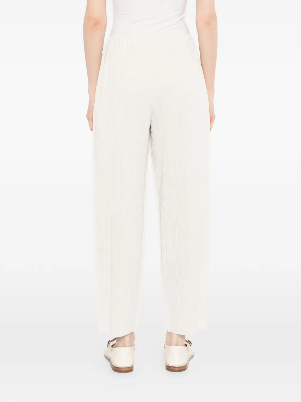 Pleats Please Issey Miyake A-Poc Shell broek Beige