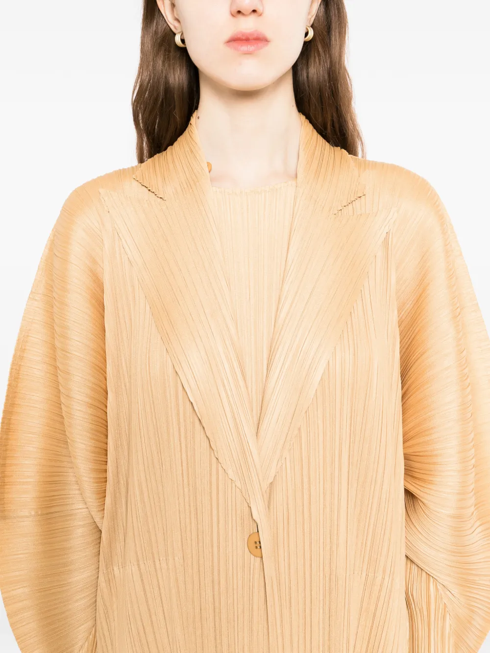 Pleats Please Issey Miyake December jas Geel