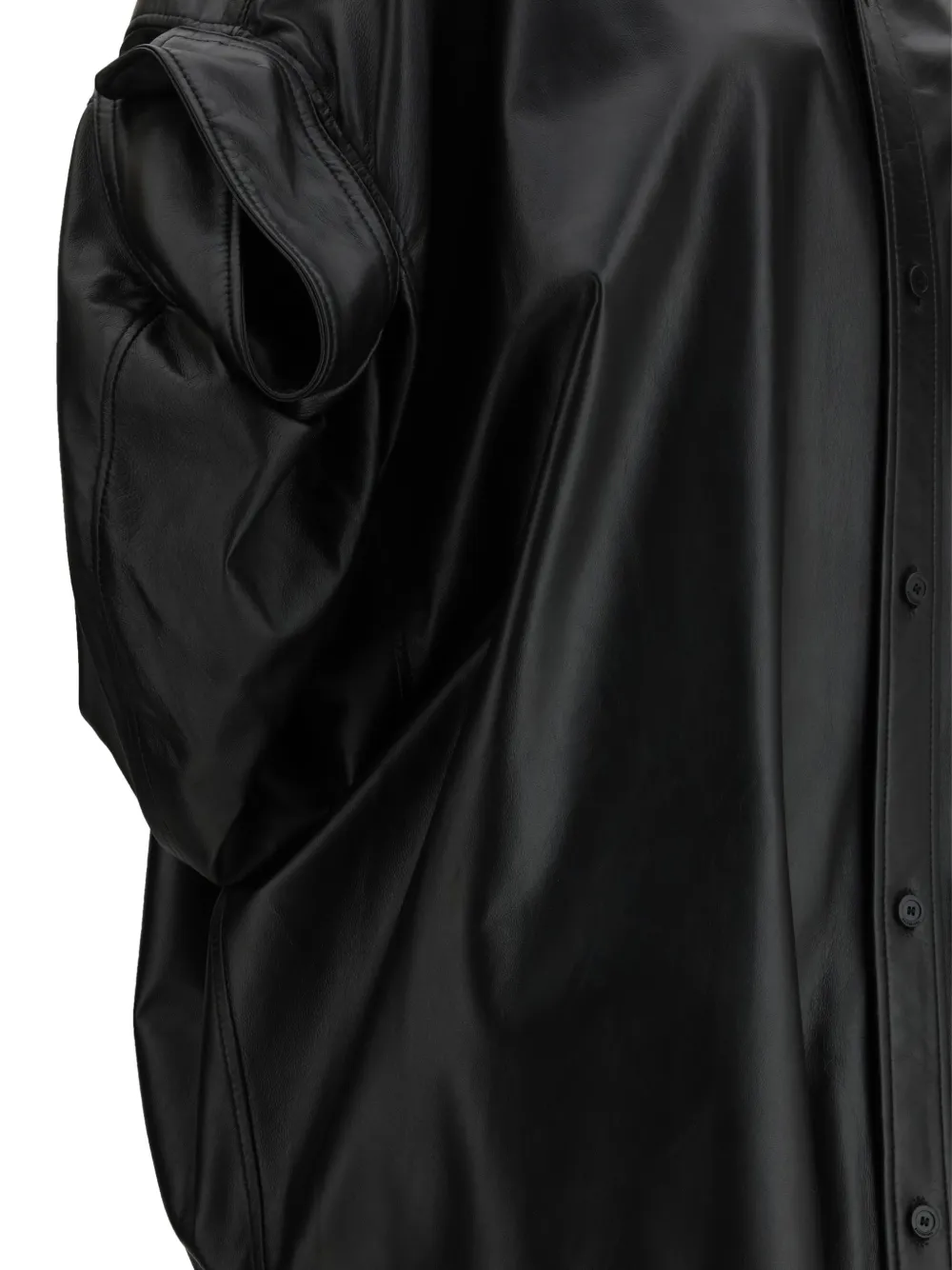 Balenciaga Mini-blousejurk met zak Zwart
