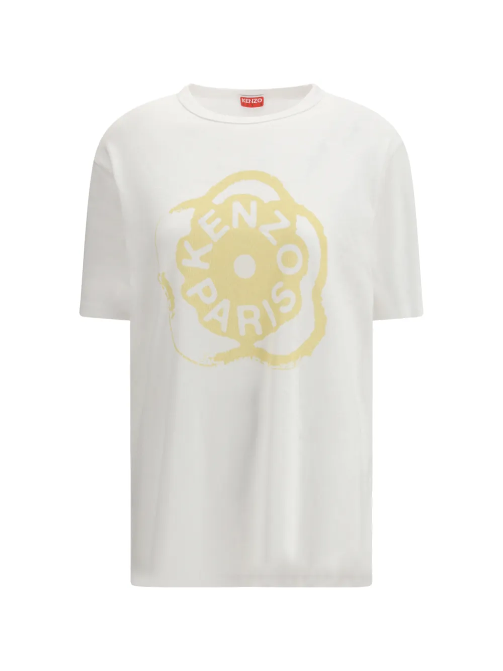Kenzo flower-graphic loose-fit T-shirt - Bianco