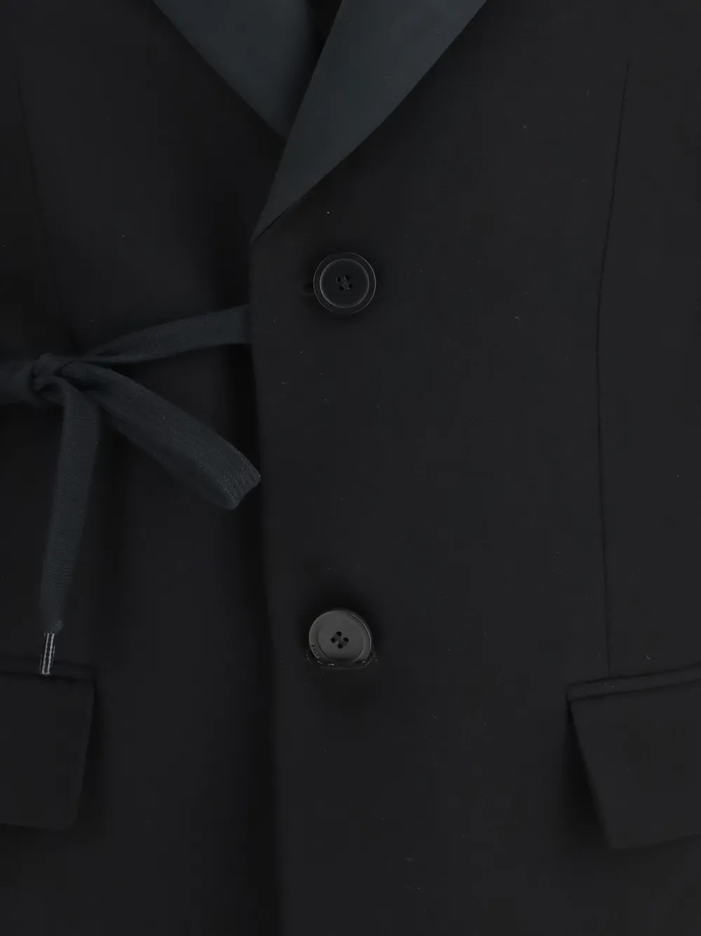 Balenciaga Blazer met smoking revers Zwart