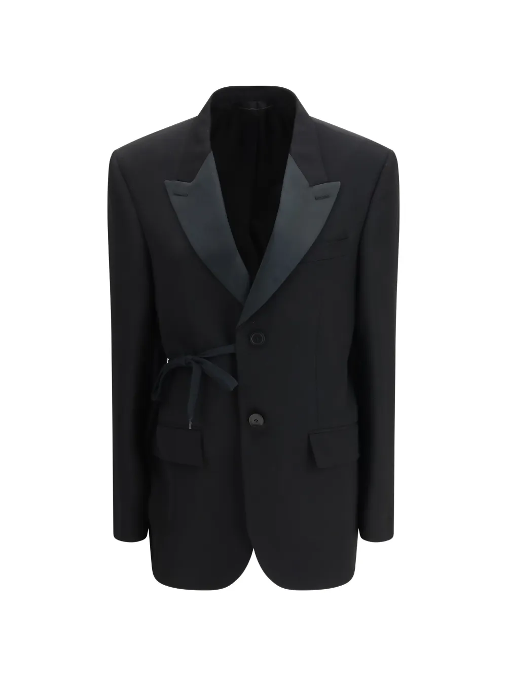 Balenciaga tuxedo-lapels blazer - Schwarz