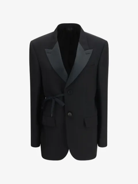 Balenciaga tuxedo-lapels blazer