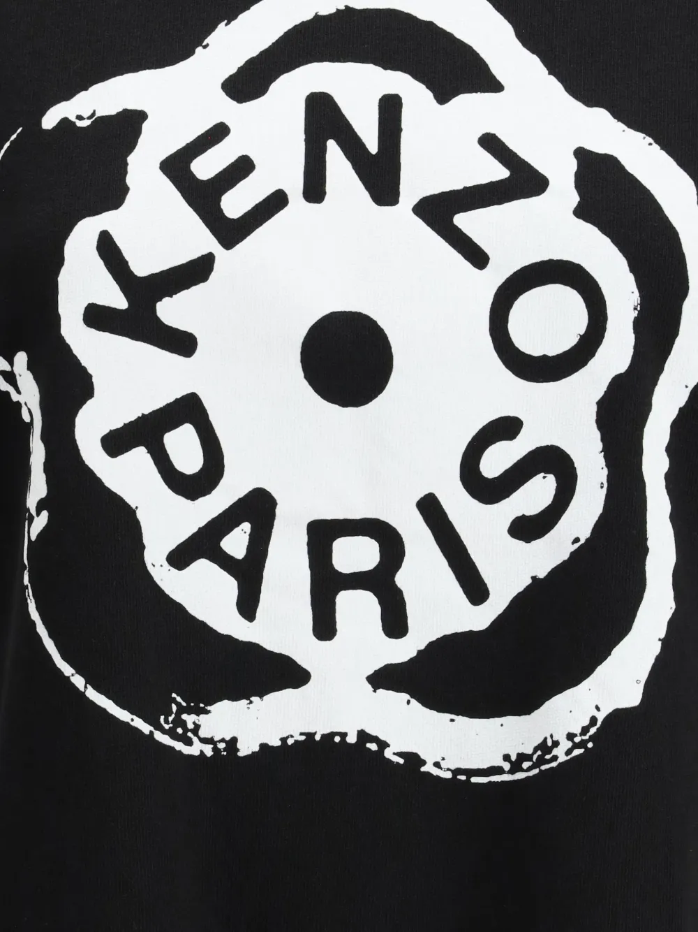 Kenzo T-shirt met bloemenprint Zwart