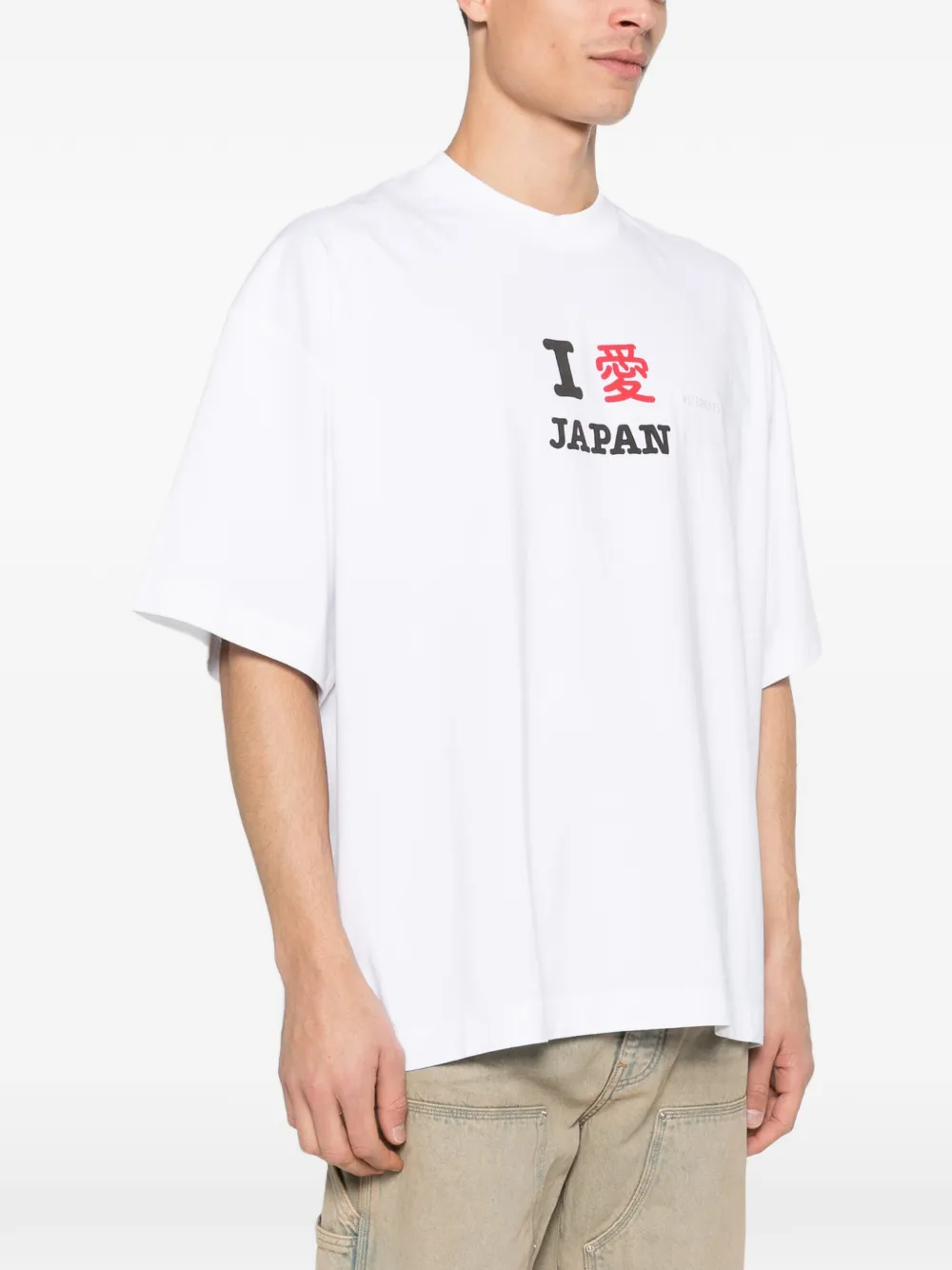 VETEMENTS T-shirt met print Wit