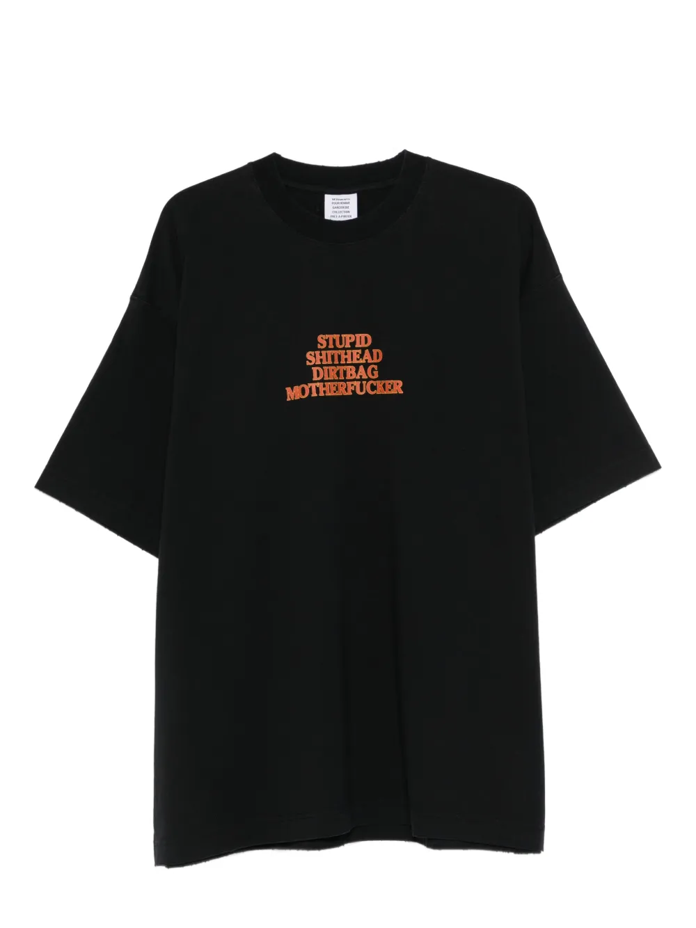 VETEMENTS text-print T-shirt - Nero
