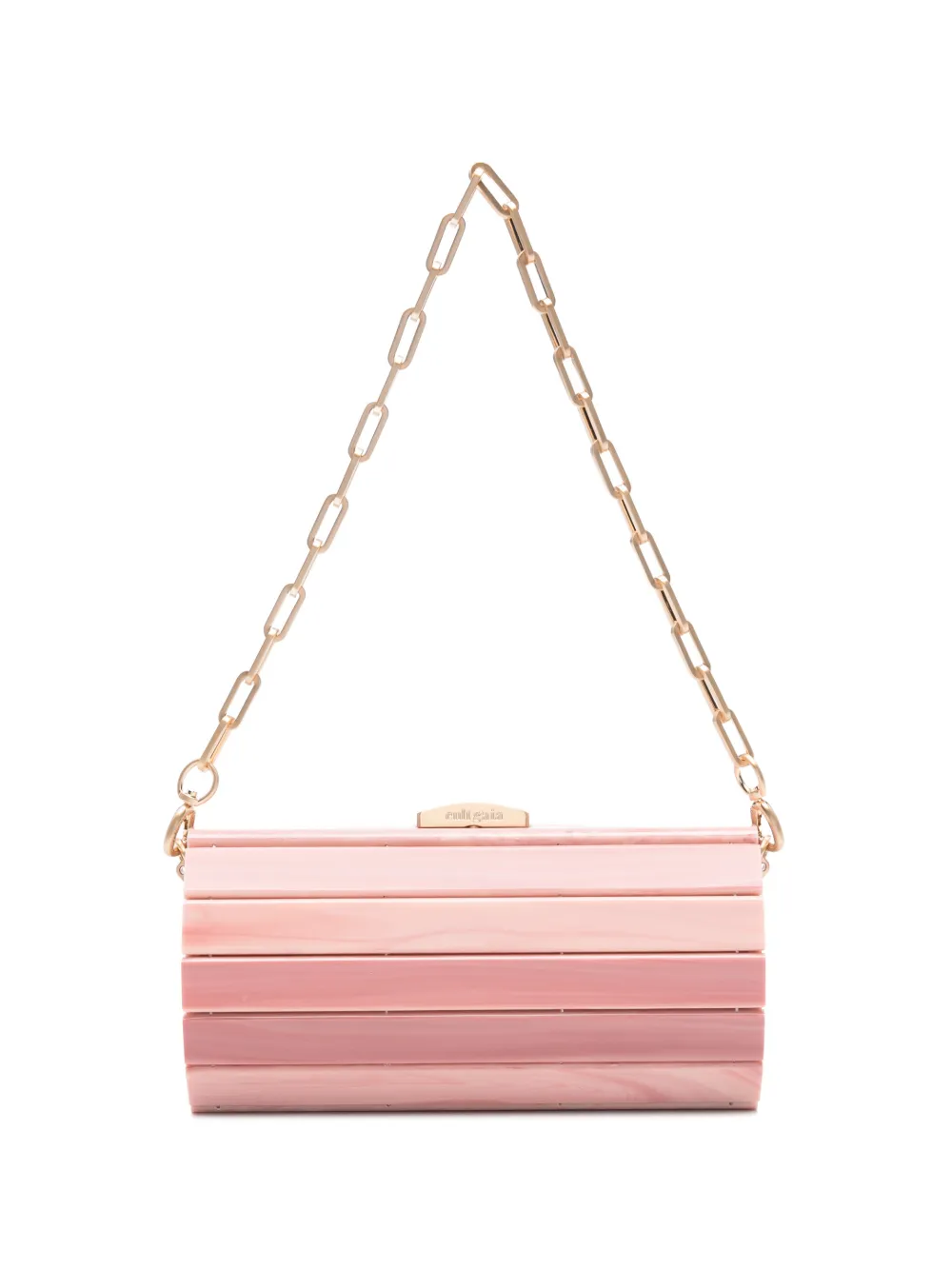 Cult Gaia Rolie kleine clutch met ketting Roze