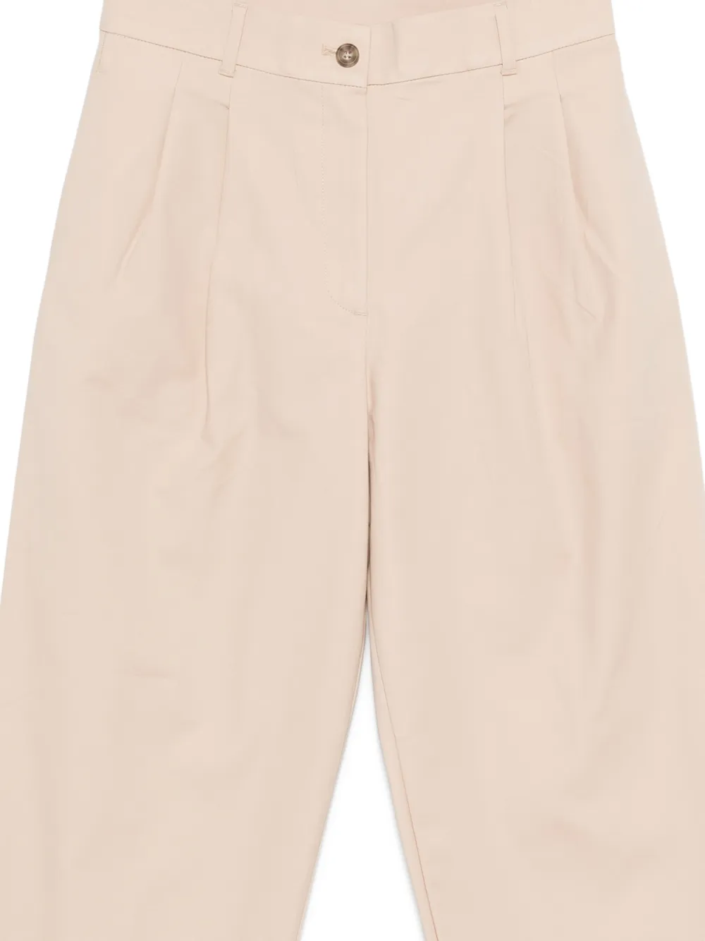 Button Pleated Trousers