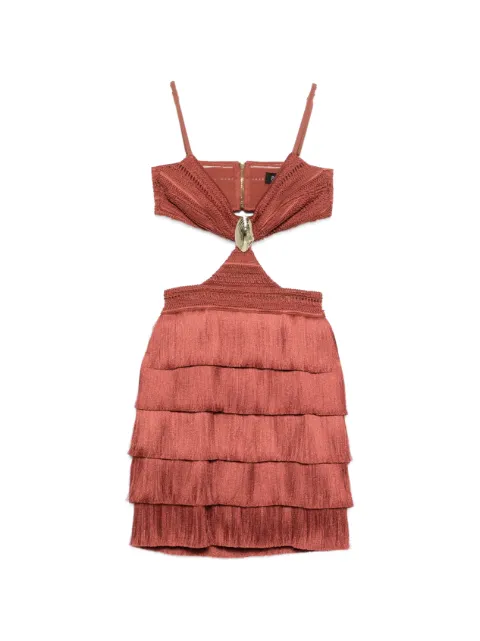 PatBO cut-out fringed mini dress