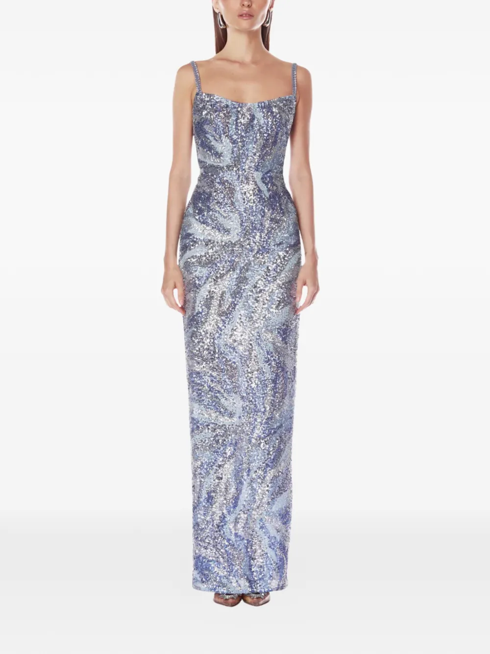 Bronx and Banco Dahlia maxi dress - Blauw